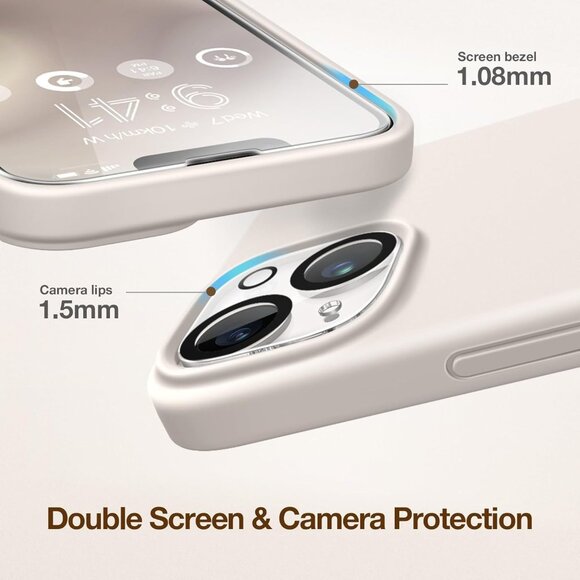 New iPhone 14 Case, Compatible with Magsafe, with Screen Protector + Camera Prot - Picture 5 of 13